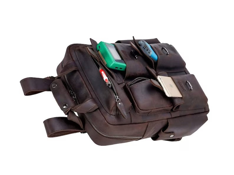 BACKPACK Traveler Dark Brown - Image 3