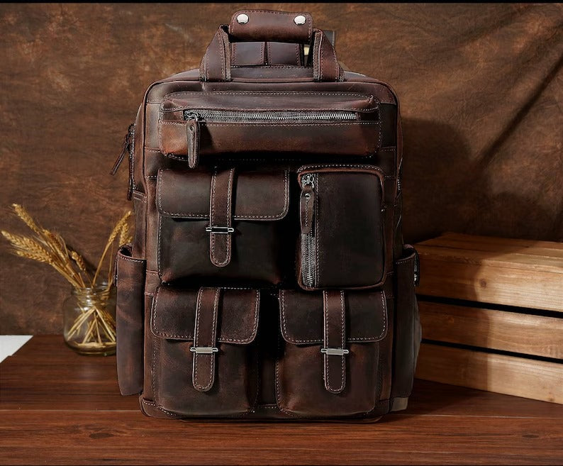 BACKPACK Traveler Dark Brown - Image 5